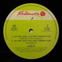 Kariya Let Me Love You For Tonight (12")