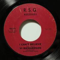 Vi Richardson - I Can\'t Believe (7")