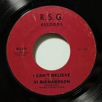 Vi Richardson I Can't Believe (7")