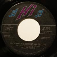 Syl Johnson Back For A Taste Of Your Love (7")